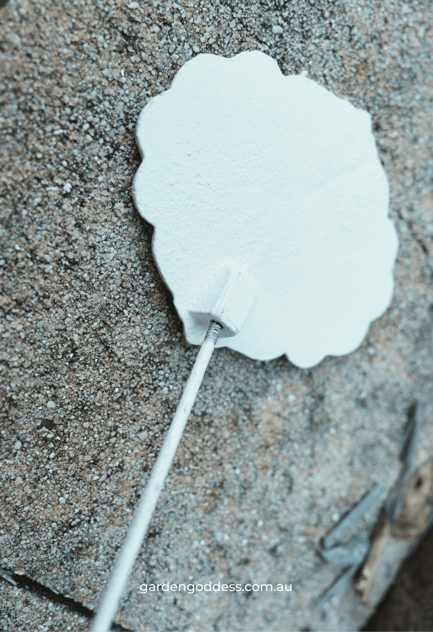 "Grow Dammit" Funny Garden Stake – Shabby Chic Cast Iron Style Plant Marker