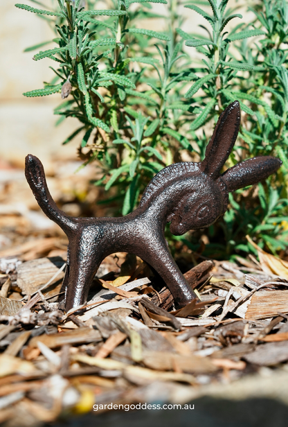 Cast Iron Rustic Donkey Ornament